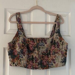 Wild Fable Multicolor Floral Crop Top